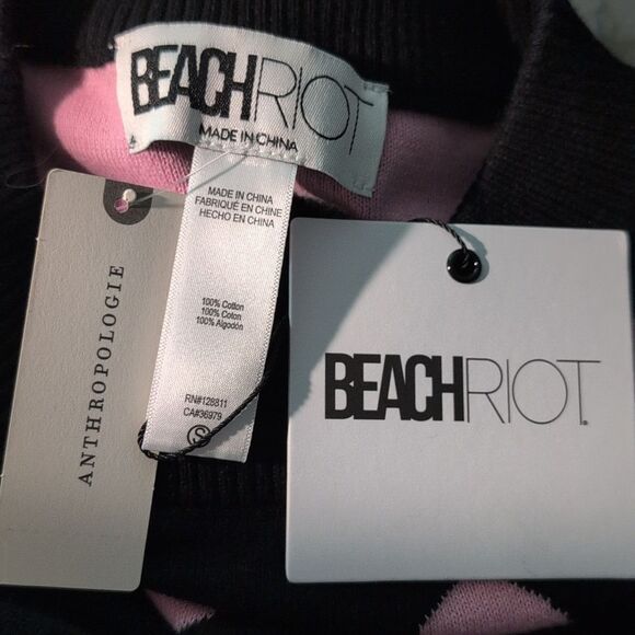 Beach Riot Callie Heart Women's Sweater Size Small Nwt Oversized - Picture 2 of 9